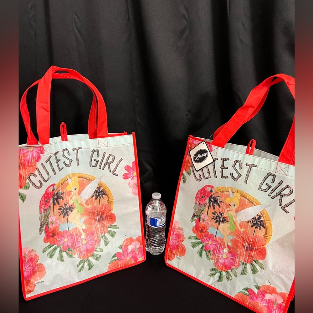 Disney Tinkerbell Lot of 2 Reusable Totes NWT - Picture 3 of 5